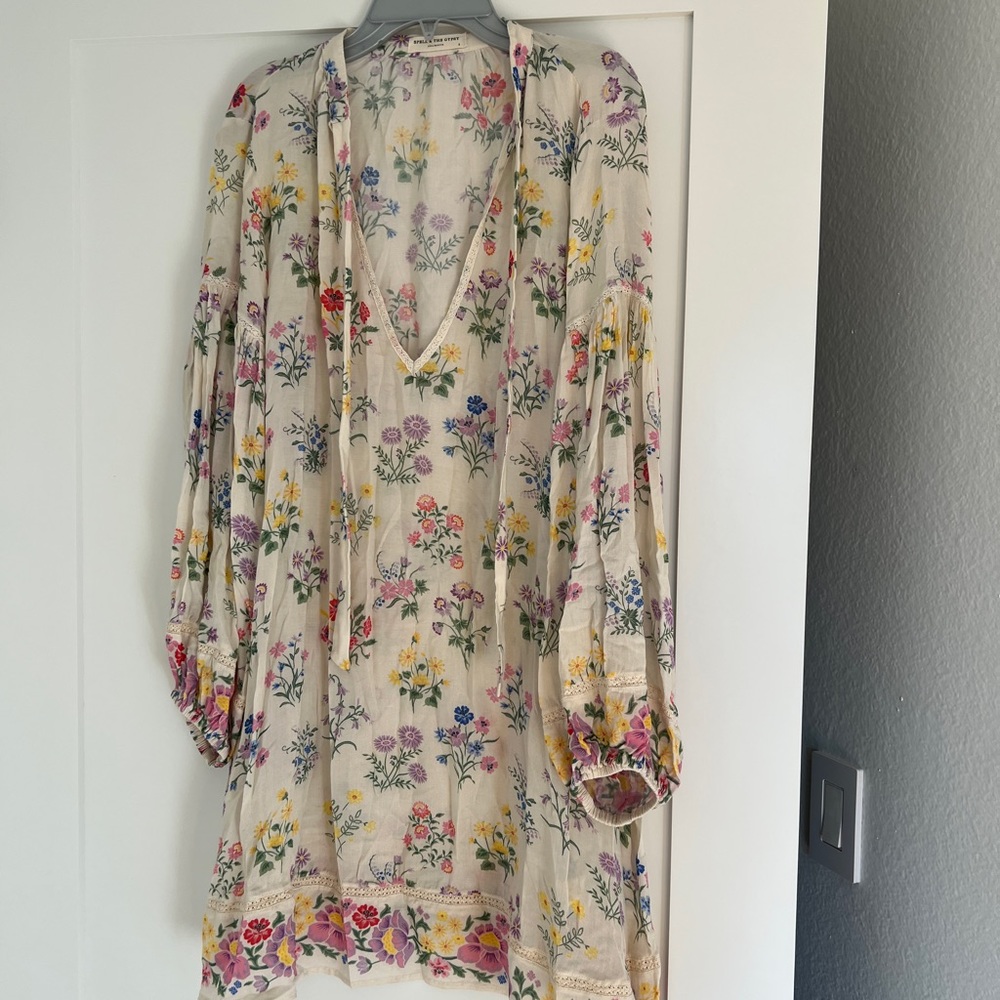 Spell floral tunic - small. Slip not included